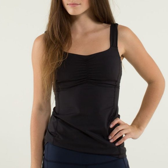 SALE!! Rare Aria mesh tank  ruched shoulder - Picture 3 of 10